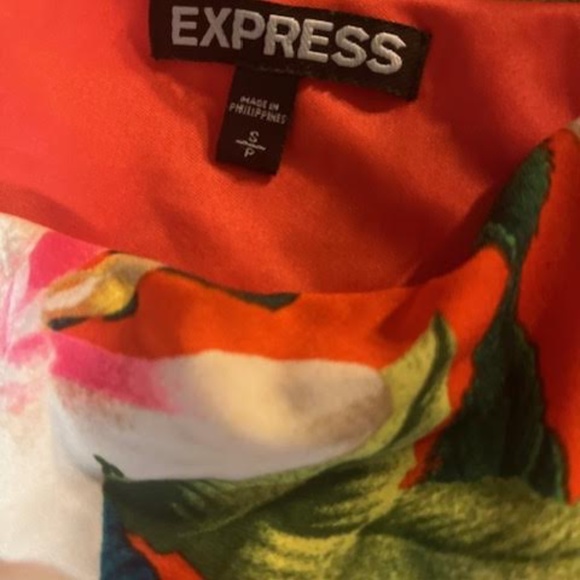 Express Tropical Boho Mini Dress - Size SMALL - Picture 2 of 3